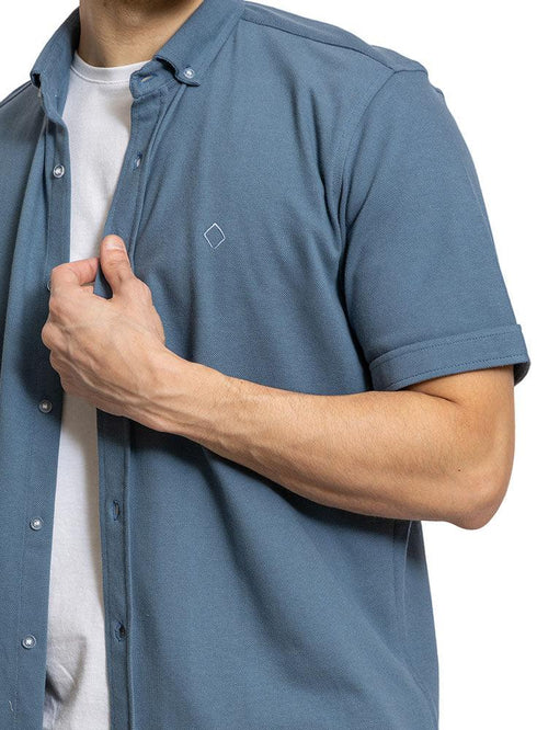 Storm Weather Pique Half - Shirt - Khotwh